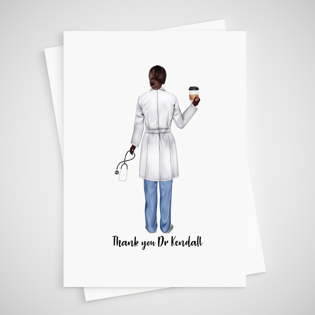 Doctor Card Personalised Thank You Surgeon Consultant Female - Etsy