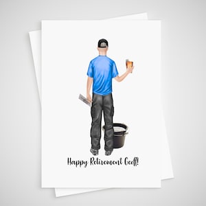 Plasterer Card Retirement Personalised