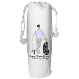 Golf Wine Bag Personalised Gift for him