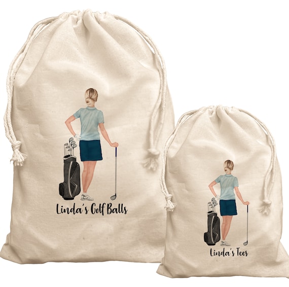 Golf Ball & Tee Bag for Golfer (female)  - Woman Golf gift