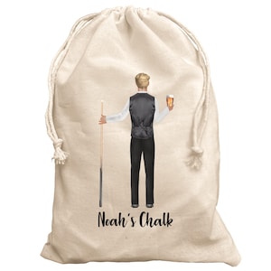 Snooker Chalk bag Personalised gift for snooker player pool billiards