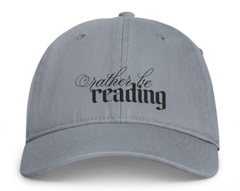 Rather Be Reading | Embroidered Book Lover Hat