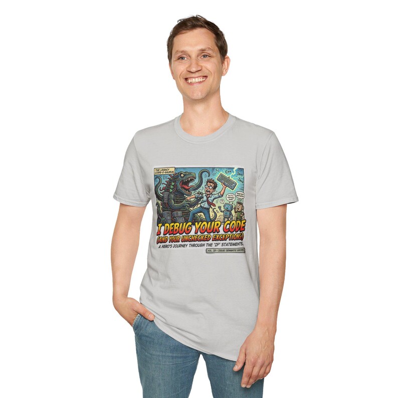 Debug Your Code T-Shirt | Programmer Cartoon Monster Bug Coding Tee image 8