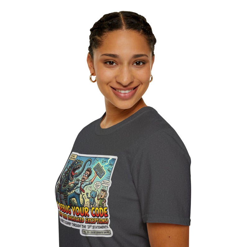 Debug Your Code T-Shirt | Programmer Cartoon Monster Bug Coding Tee image 16