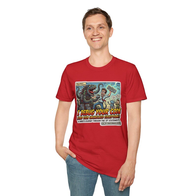 Debug Your Code T-Shirt | Programmer Cartoon Monster Bug Coding Tee image 12