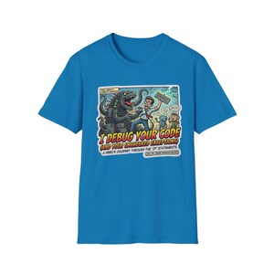 Debug Your Code T-Shirt | Programmer Cartoon Monster Bug Coding Tee image 5