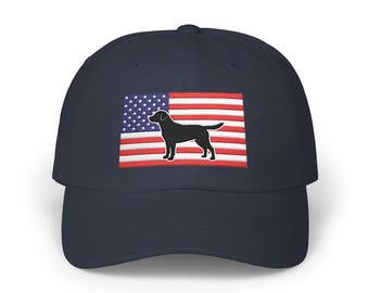 American Flag Labrador Hat | Dad Cap