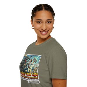 Debug Your Code T-Shirt | Programmer Cartoon Monster Bug Coding Tee image 15