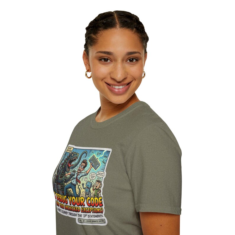 Debug Your Code T-Shirt | Programmer Cartoon Monster Bug Coding Tee image 15