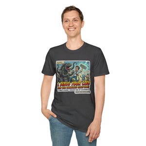 Debug Your Code T-Shirt | Programmer Cartoon Monster Bug Coding Tee image 10