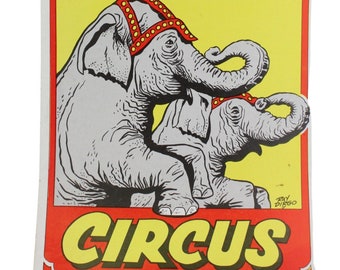 Vintage Circus Poster -  Royal Hanneford Circus - Under the Big Top - 1 Poster