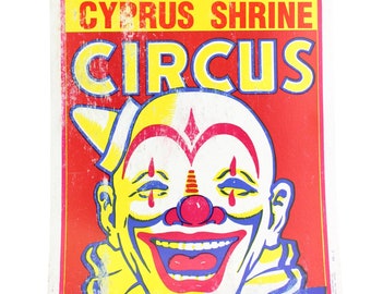 Vintage Circus Poster -  Cyprus Shrine Circus - 1 Poster