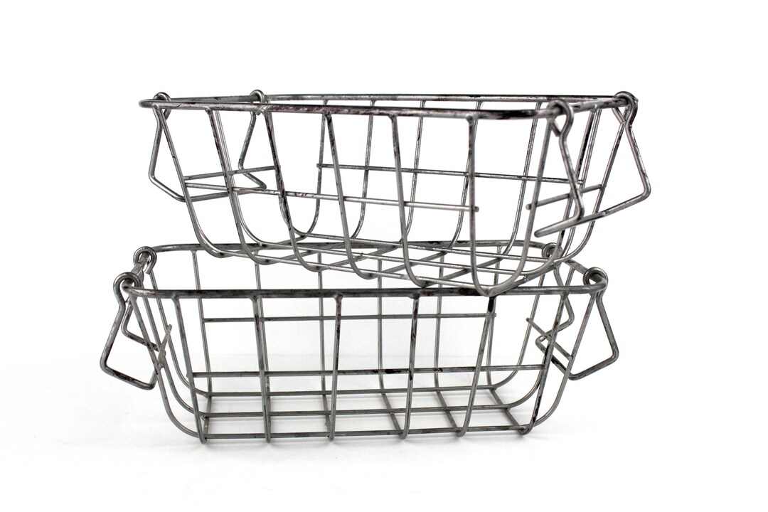 Wire Basket Storage Containers Etsy