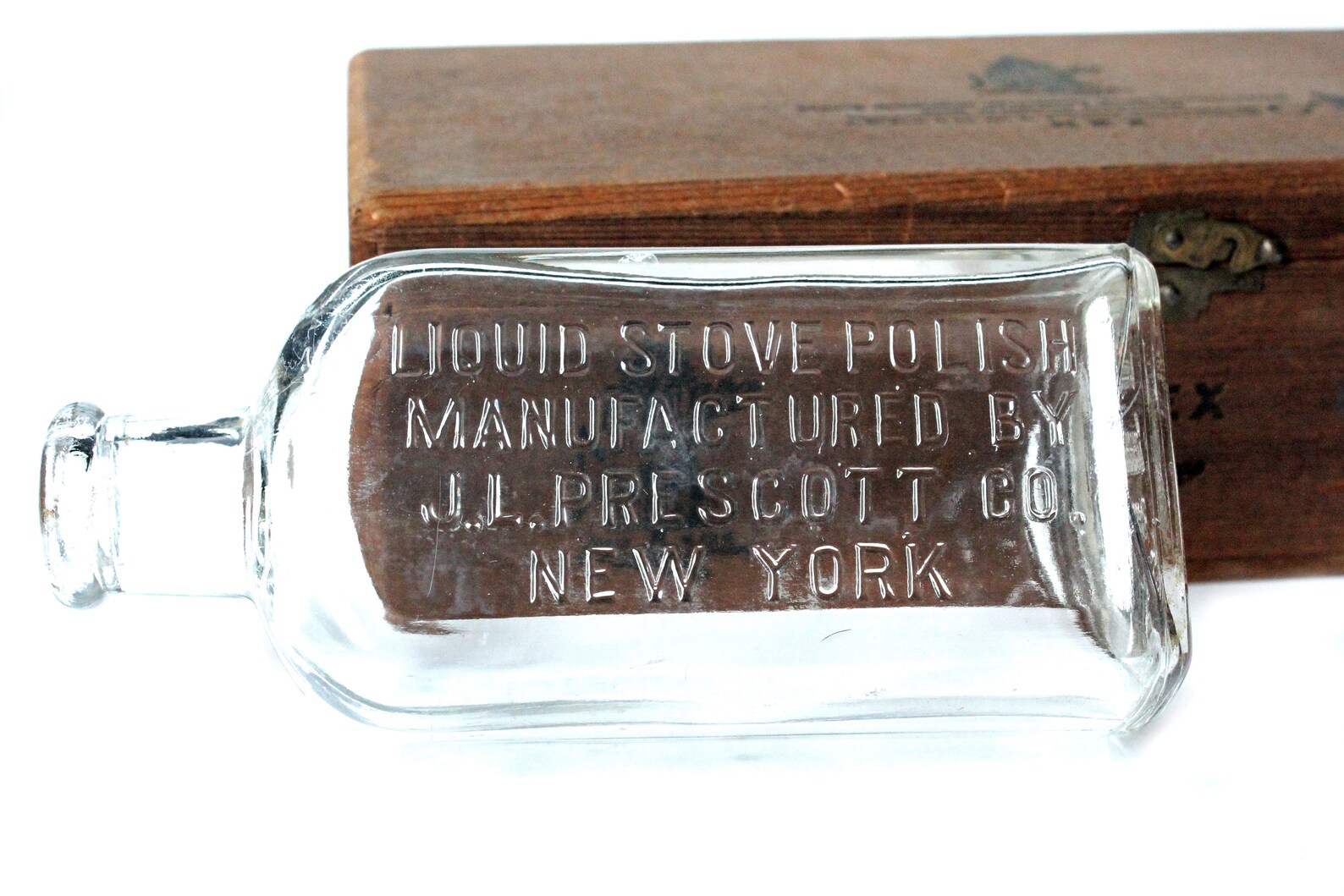 Vintage Glass Bottle New York Etsy