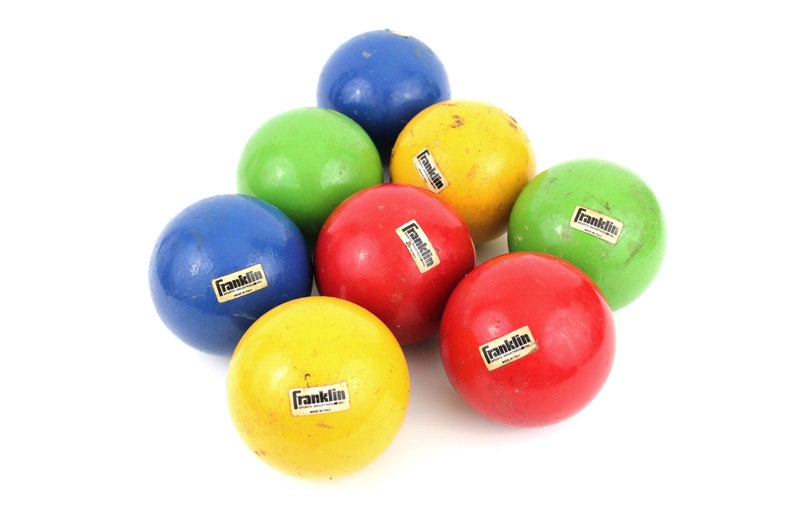 Vintage Large Franklin Bocce Balls Italy image 2