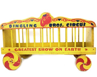 Vintage Circus Train Dingling Bros. Circus