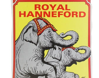 Vintage Circus Poster -  Royal Hanneford Circus - Rye Playland - 1 Poster