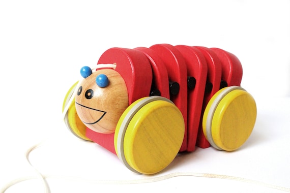 wooden caterpillar etsy