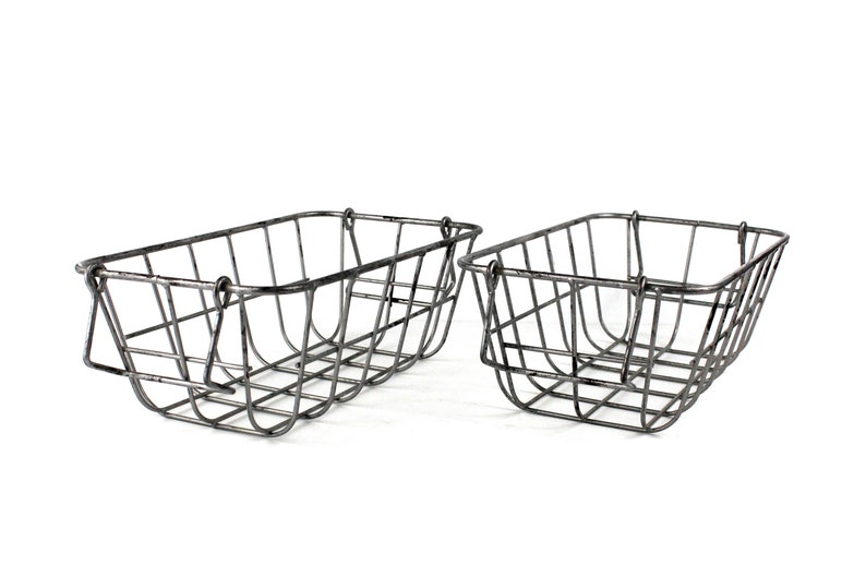 Wire Basket Storage Containers Etsy