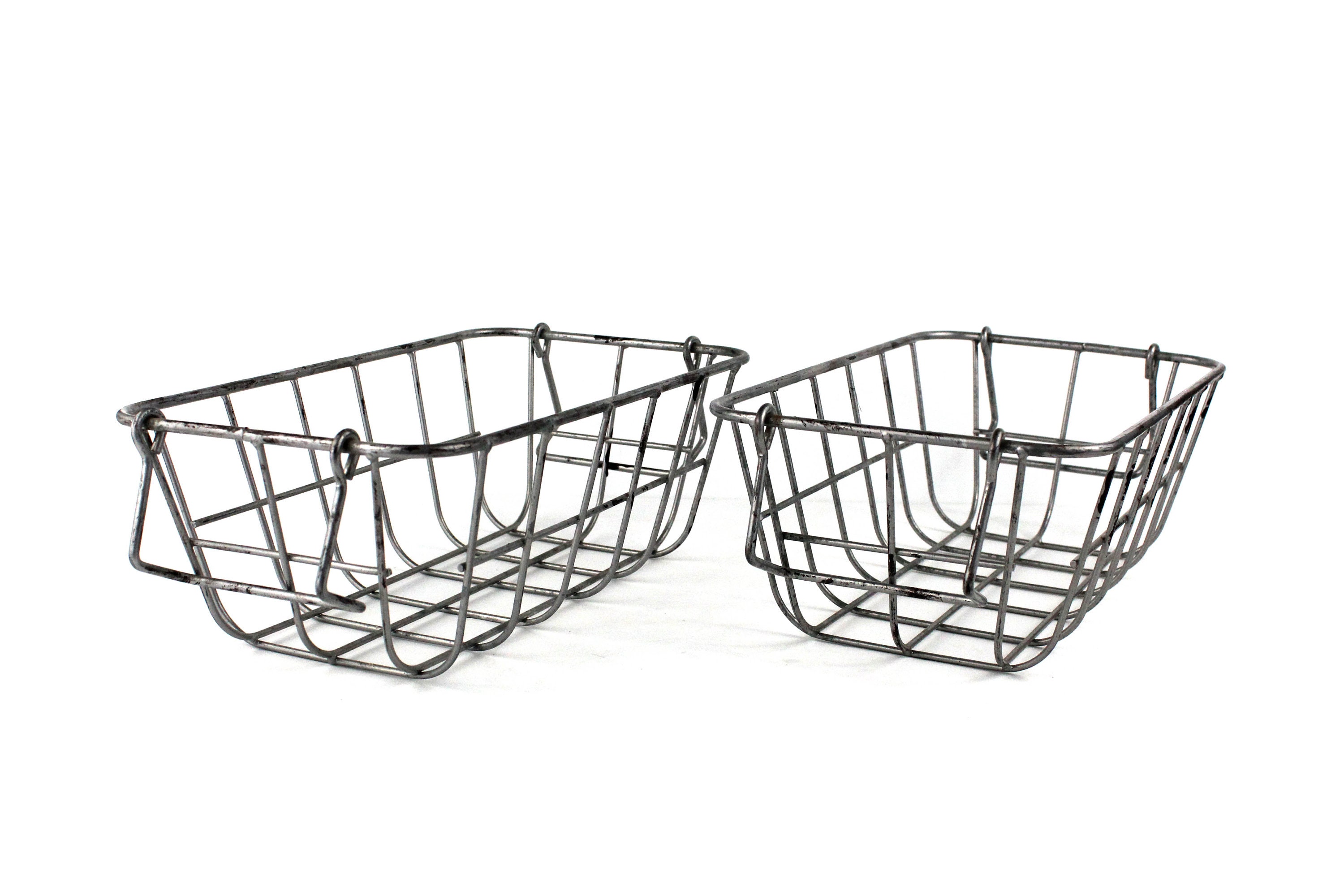 Wire Basket Storage Containers Etsy