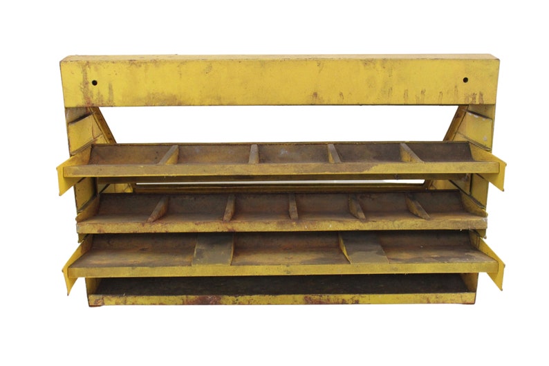 Vintage Metal Drill Bit Display Case Chicago Latrobe Store Display Case