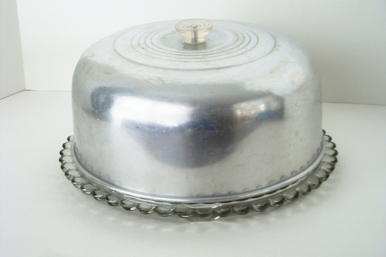 Vintage Cake Plate and Cover Cake Plate Covered Cake Plate Etsy
