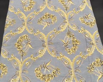 Vintage April Cornell katoenen tafelkleed met bloemenmotief, 122 x 122 cm, romantische shabby chic stijl.