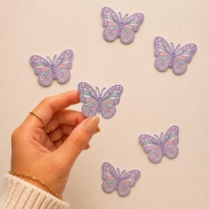 Mini Ladybug Embroidered Iron-On Patches, Cute DIY Clothing Accessories, Small Decorative Patch Set