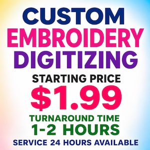 Custom Embroidery Digitizing, Logo Digitizing, Embroidery  Service, Image Digitizing Embroidery, Custom Digitize • Fast delivery: 2–4 hours