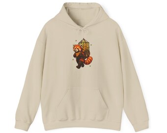 Red Panda Hoodie for Kids: Whimsical Greenhouse Animal Sweatshirt, Nature Lover Gift