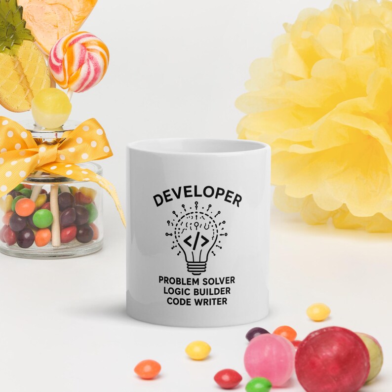 Developer Mug Problem Solver Logic Builder Code Writer Coffee Mug Programmer Gift Software Engineer Mug