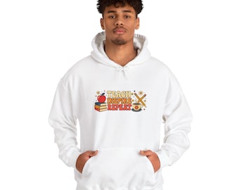 Teacher Hoodie, Teach Inspire Repeat Pullover, Back to School Teacher Gift