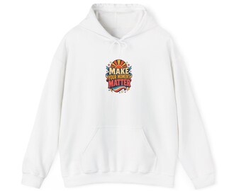 Make Your Moment Matter Hoodie, Retro Motivational Pullover, Unisex Inspirational Graphic Sweatshirt