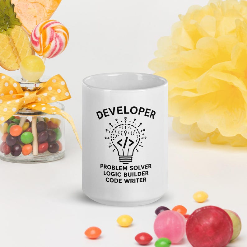 Developer Mug Problem Solver Logic Builder Code Writer Coffee Mug Programmer Gift Software Engineer Mug