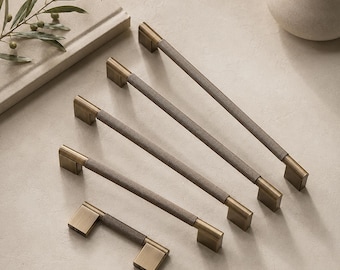 Antique Brass Cabinet Pulls, Knurled Drawer Handles, Solid Brass Dresser Pulls, Modern Kitchen Cabinet Hardware