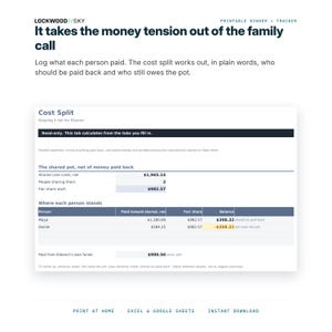 Caregiver Binder + Care Expense Tracker Spreadsheet | Medication Log Emergency Info Elderly Parent Organizer Family Cost Split Excel image 11