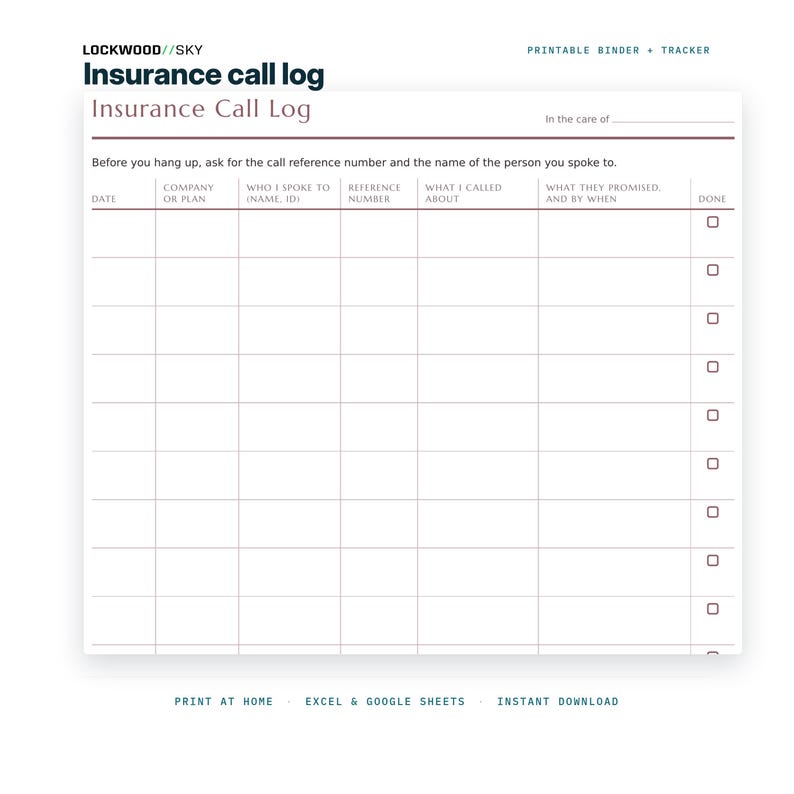 Caregiver Binder + Care Expense Tracker Spreadsheet | Medication Log Emergency Info Elderly Parent Organizer Family Cost Split Excel image 6
