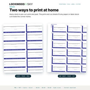 Peptide Vial Label Template | 8 Styles 3 Densities 5 Sizes | 945 Thermal PNG + Editable Avery PDF + 5 Canva Masters | Niimbot Dymo Brother image 11