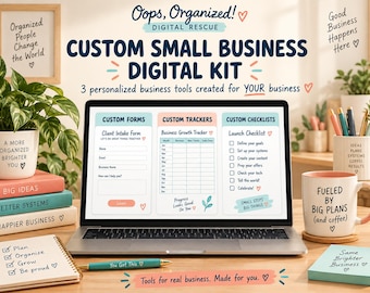 Custom Small Business Digital Kit | Personalized Forms, Trackers, Checklists & Templates