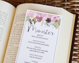 Ministering Bookmarks (5 designs)