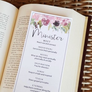 Ministering Bookmarks (5 designs)- PDF