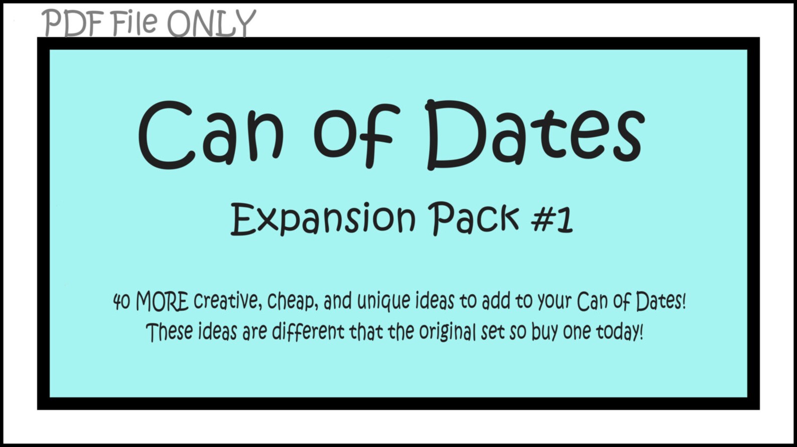 Can you date. Date idea. instant download pdf. only files.