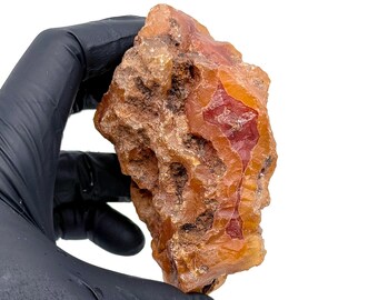 Raw Yellow Orange Jelly Oregon Carnelian Agate Nugget