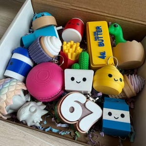 15 juguetes sensoriales sorpresa impresos en 3D con mecanismo de clic / Paquete sensorial surtido