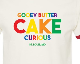 Gooey Butter Cake Curious - Ringer T-Shirt