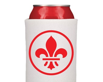 Fleur-de-lis Minimalist Can Cooler - by Benton Park Prints, St Louis, Saint Louis, STL