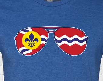 St. Louis Flag Glasses