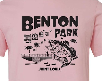 Benton Park Fishing Shirt - A St Louis City Shirt by Benton Park Prints