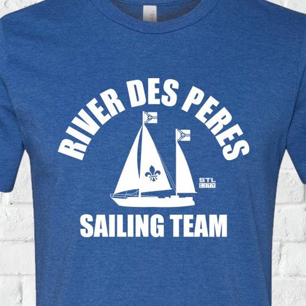 River Des Peres Sailing Team - A STL City Shirt by Benton Park Prints, St Louis, Saint Louis, STL