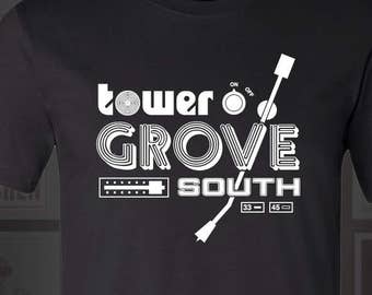 Tower Grove South Vinyl Record T-Shirt